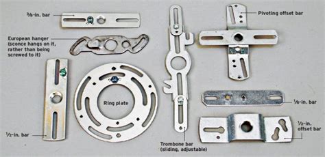 electrical box lamp mounting hardware|qc light mounting bracket.